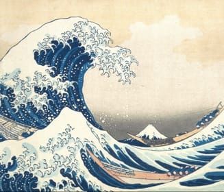 todo: Visual description of "The Great Wave off Kanagawa"