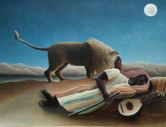 todo: Visual description of "The Sleeping Gypsy"