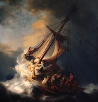 todo: Visual description of "The Storm on the Sea of Galilee"